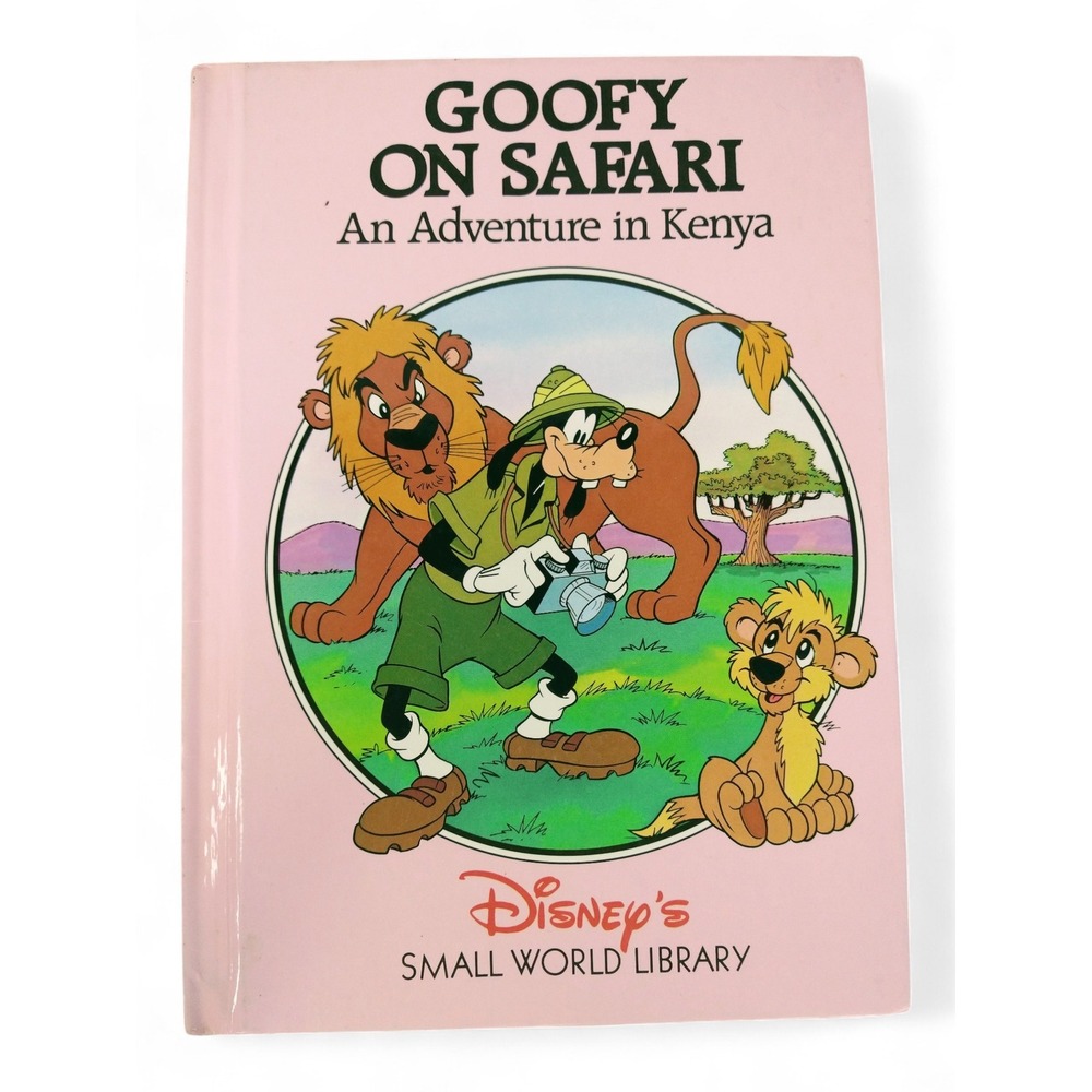 Goofy On Safari Kenya Adventure Disney Small World Library 1991 Hardcover‎ Book